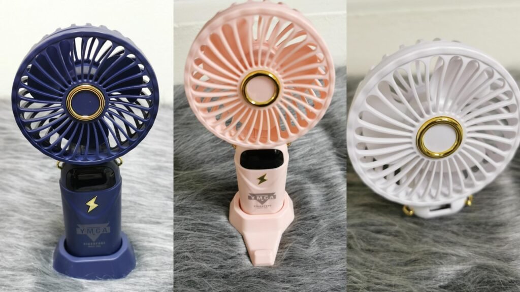 YMCA Foldable Rechargeable Fans